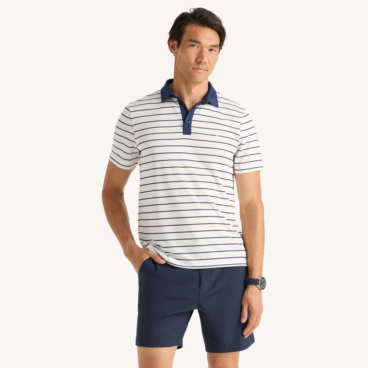 Polo con cuello Nautica Navtech a rayas