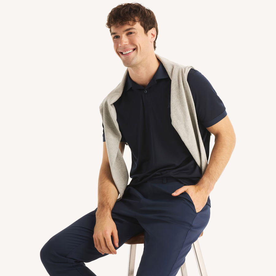 Polo con cuello Nautica Navtech color entero