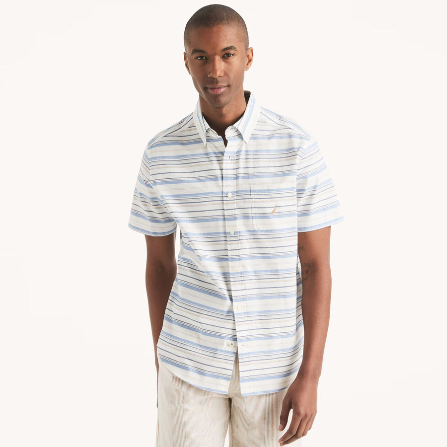 Camisa oxford manga corta Nautica a rayas