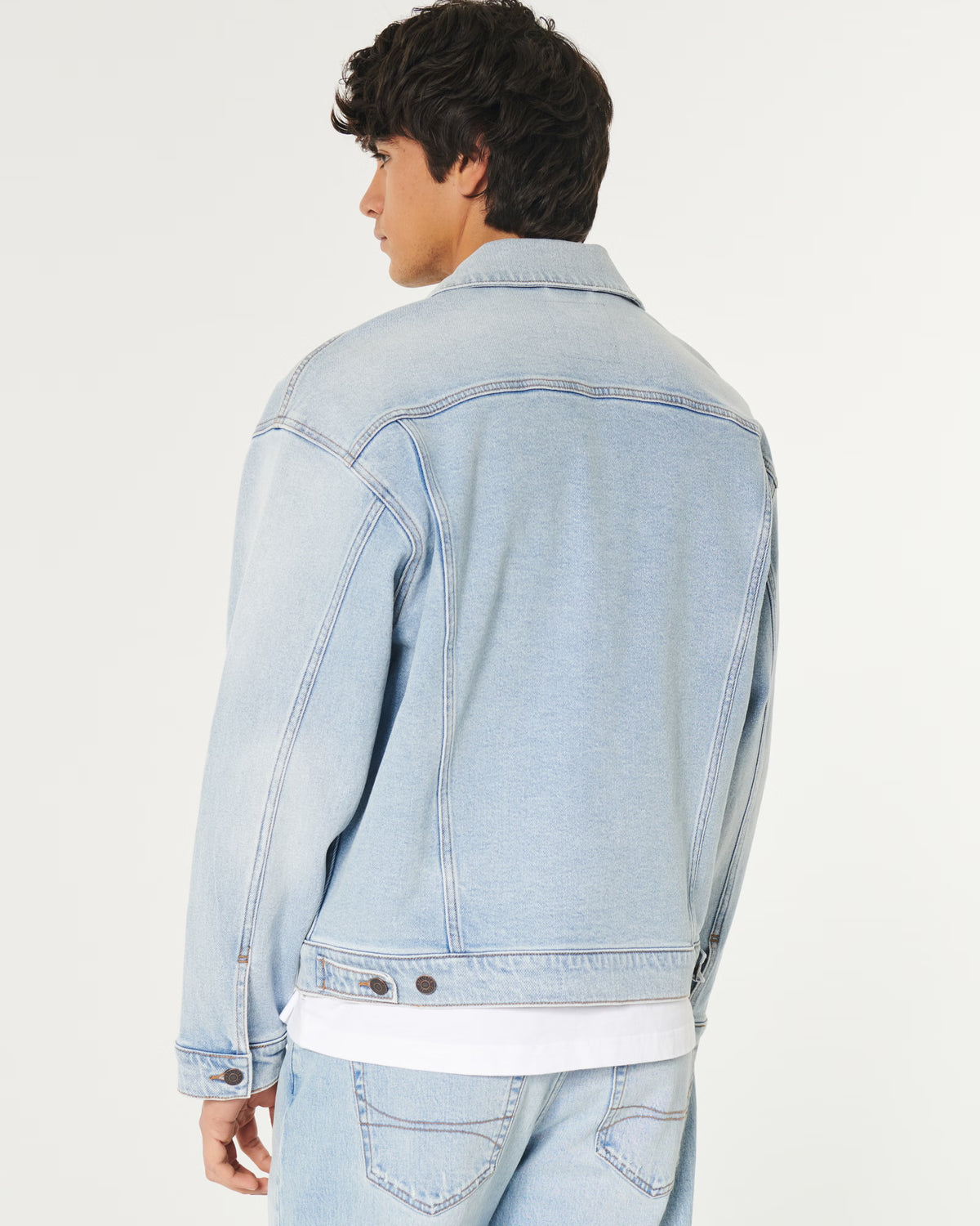 Chaqueta de viaje de denim holgada
