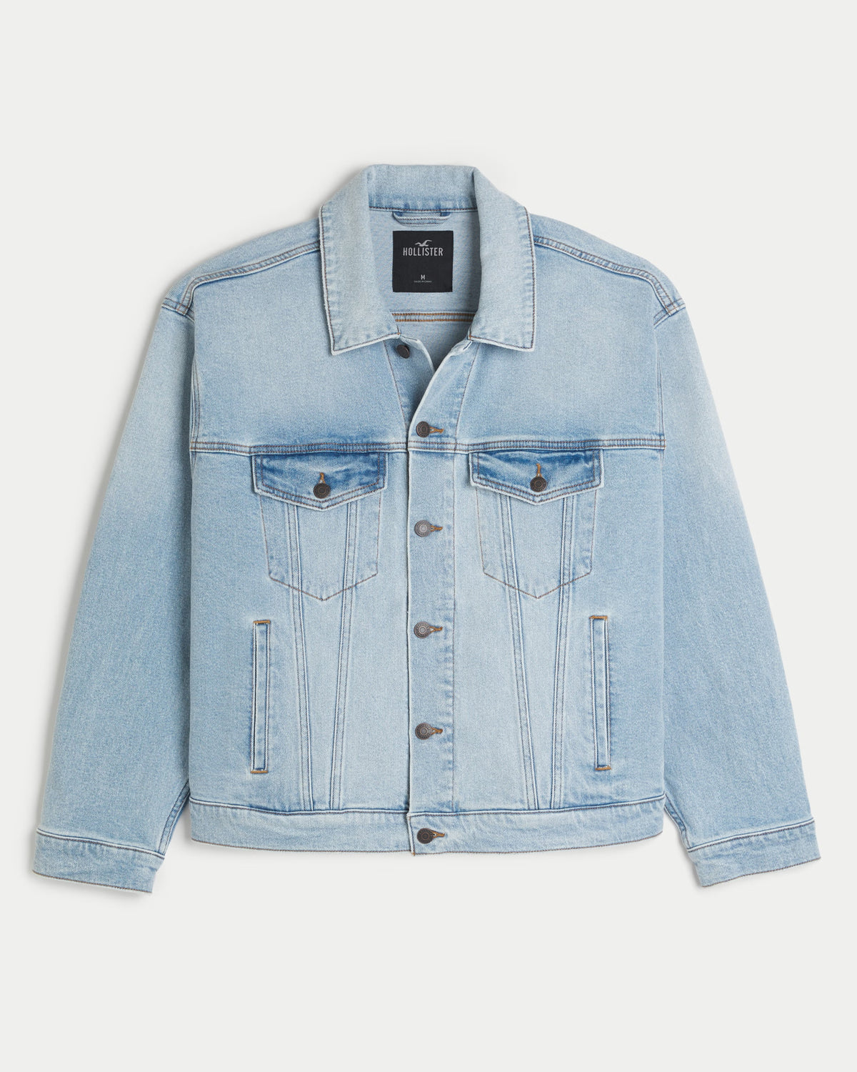 Chaqueta de viaje de denim holgada